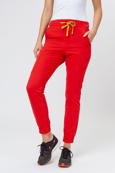 Lekárska súprava Sunrise Uniforms Premium (blúzka Joy, nohavice Chill) šťavnato červená-7