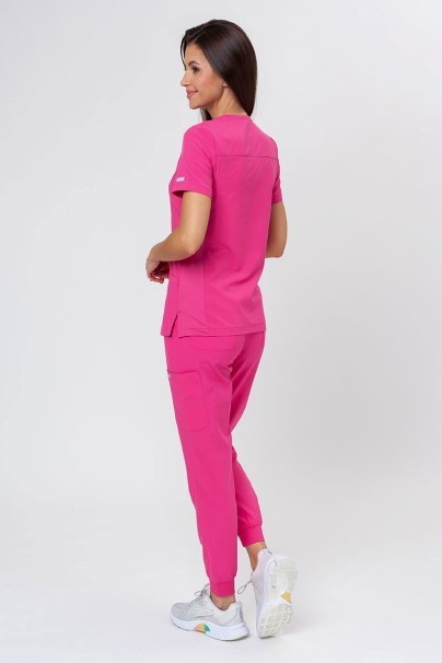 Lekárska dámska súprava Maevn Momentum (blúzka Asymetric, nohavice jogger) ružová-2