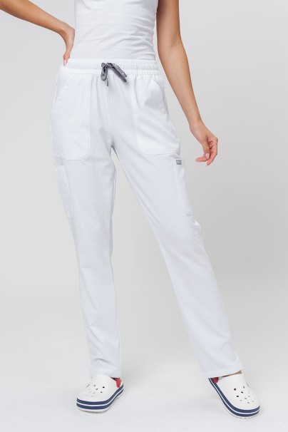Lekárska súprava Maevn Momentum (blúzka Double V-neck, nohavice 6-pocket) biela-7