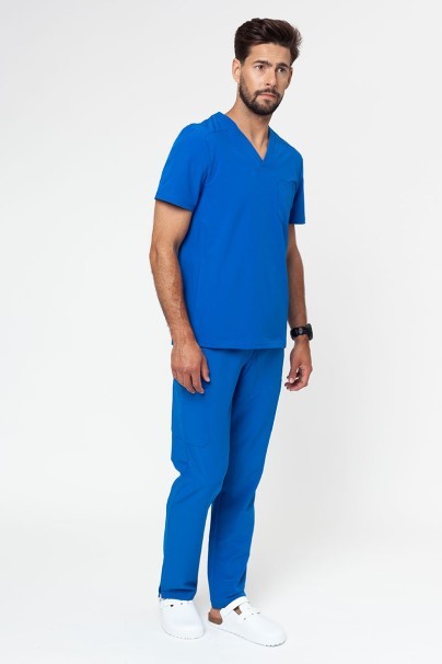 Pánske lekárske nohavice Adar Slim Leg Cargo kráľovsky modré-7
