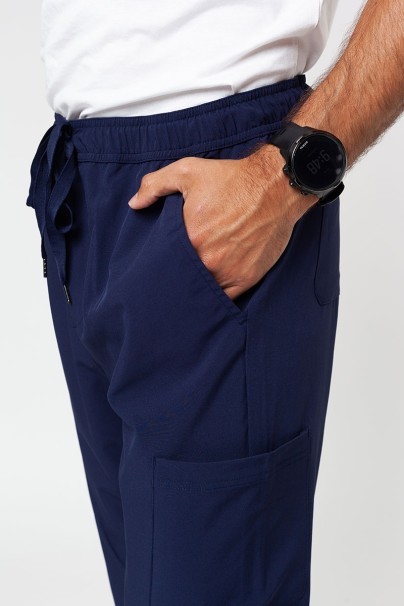 Pánske lekárske nohavice Adar Slim Leg Cargo námornícky modré-3