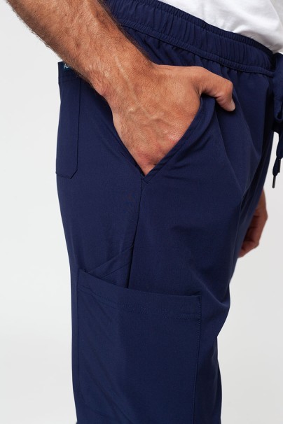 Pánske lekárske nohavice Adar Slim Leg Cargo námornícky modré-4