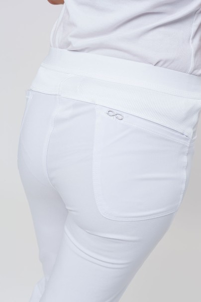 Dámske lekárske nohavice Cherokee Infinity Slim Pull-on biele-4