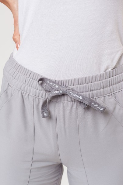 Lekárska súprava Maevn Momentum (blúzka Double V-neck, nohavice 6-pocket) svetlo šedá-10