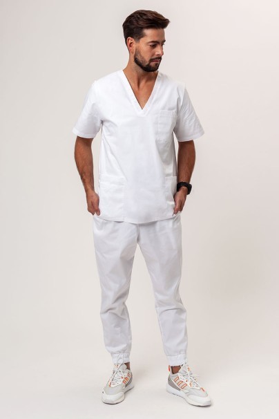 Pánska lekárska blúza Sunrise Uniforms Basic Standard FRESH biela-7