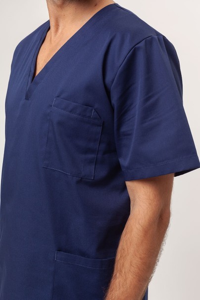 Pánska lekárska blúza Sunrise Uniforms Basic Standard FRESH námornícky modrá-3