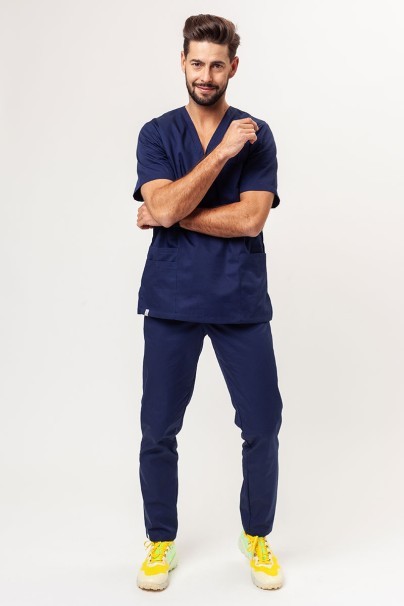 Pánska lekárska blúza Sunrise Uniforms Basic Standard FRESH námornícky modrá-7