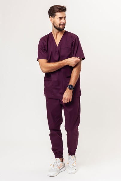 Pánska lekárska blúza Sunrise Uniforms Basic Standard FRESH burgundová-7