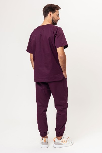 Pánska lekárska súprava Sunrise Basic Jogger FRESH burgundová-2