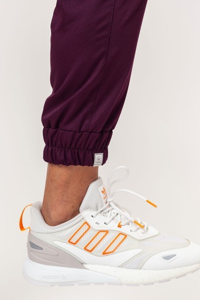 Pánska lekárska súprava Sunrise Basic Jogger FRESH burgundová-11