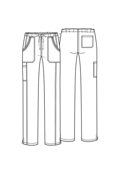 Dámska lekárska súprava Cherokee Revolution Tech (blúza V-neck, nohavice Mid Rise) klasicky modrá-15