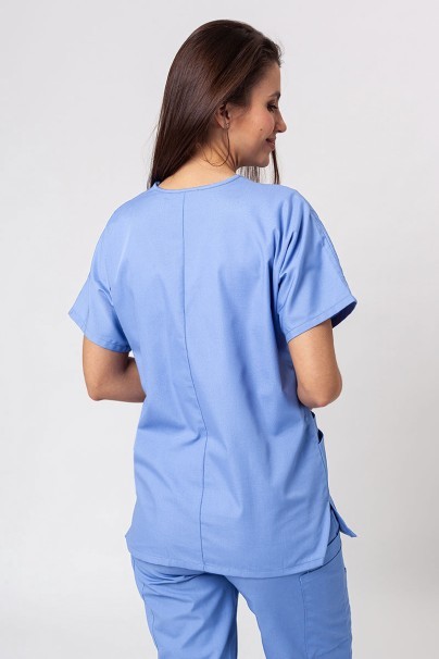 Lekárska dámska súprava Cherokee Originals (blúzka s výstrihom do V, nohavice N.Rise) klasicky modrá-3
