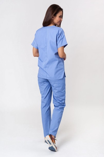 Lekárska dámska súprava Cherokee Originals (blúzka s výstrihom do V, nohavice N.Rise) klasicky modrá-1
