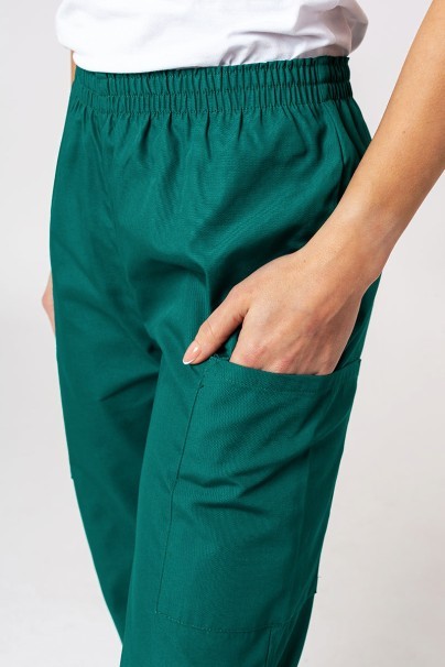 Lekárska dámska súprava Cherokee Originals (blúzka s výstrihom do V, nohavice N.Rise) zelená-9