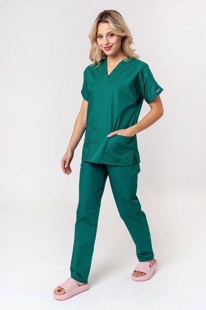 Lekárska dámska súprava Cherokee Originals (blúzka s výstrihom do V, nohavice N.Rise) zelená-10
