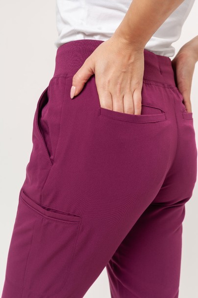 Dámska lekárska súprava Maevn Matrix Pro (blúza Curved, nohavice jogger) čerešňová červená-12