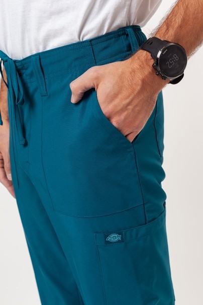 Pánska lekárska súprava Dickies EDS Essentials (vrchný diel V-neck, nohavice Natural Rise) karaibsky modrá-11