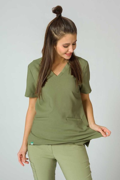 PROMO Lekárska súprava Sunrise Uniforms Premium (blúzka Joy, nohavice Chill) olivková-2