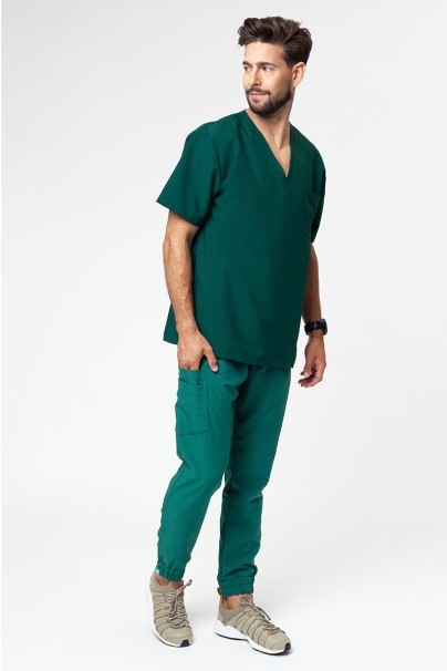 PROMO Pánske nohavice Sunrise Uniforms Premium Select tmavo zelené-6