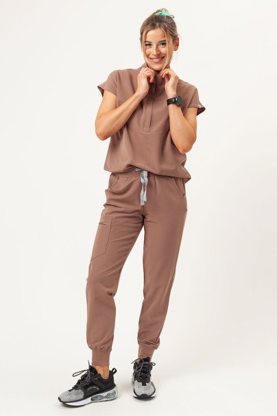 Dámska lekárska blúza Uniforms World 518GTK™ Avant On-Shift škoricová-2