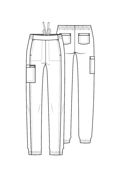 Dámska lekárska súprava Cherokee Ultra (blúza V-neck, nohavice Jogger) biela-13
