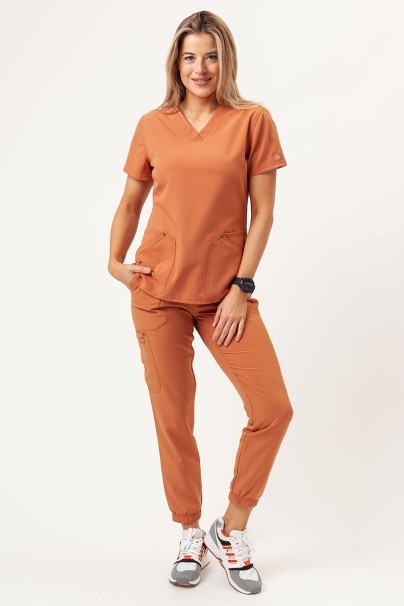 Dámska lekárska blúza Dickies EDS NXT V-neck hnedá-2