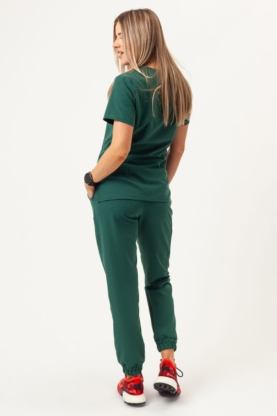 Dámske lekárske nohavice Sunrise Uniforms Premium Vibe jogger tmavo zelené-7