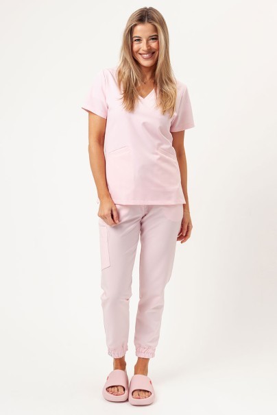 Dámske lekárske nohavice Sunrise Uniforms Premium Vibe jogger pastelově ružové-6