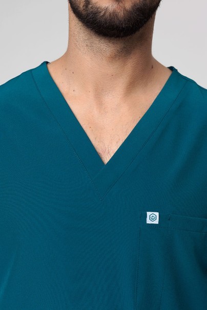 Pánska lekárska blúza Uniforms World 309TS™ karaibsky modrá PROMO-5
