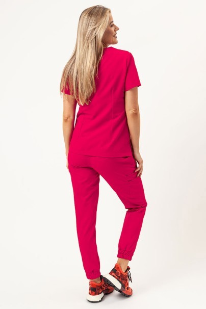 Dámska lekárska blúza Sunrise Uniforms Premium Aura malinová-2