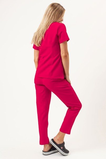 Dámska lekárska blúza Sunrise Uniforms Premium Aura malinová-4
