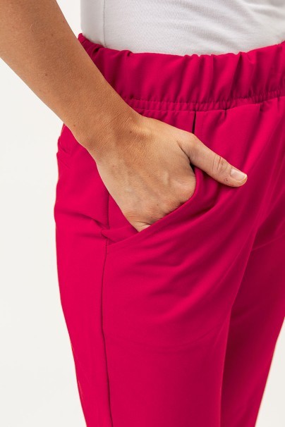 Dámske lekárske nohavice Sunrise Uniforms Premium Vibe jogger malinové-3