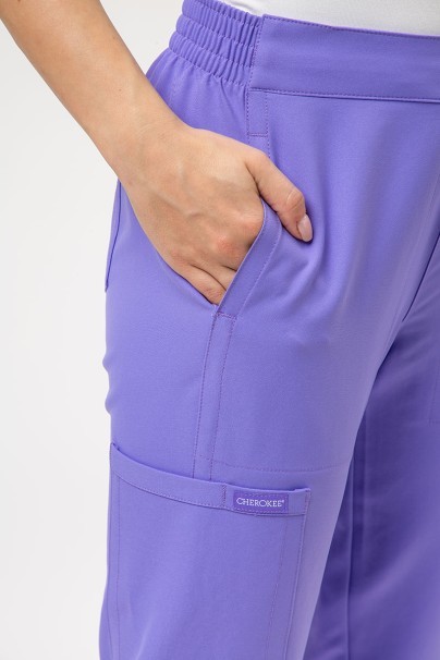 Dámska lekárska súprava Cherokee Ultra (blúza V-neck, nohavice Jogger) levanďulová-8