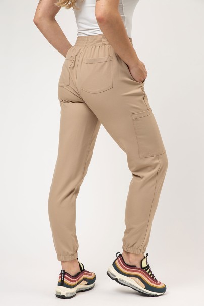 Dámska lekárska súprava Cherokee Ultra (blúza V-neck, nohavice Jogger) bežová-6