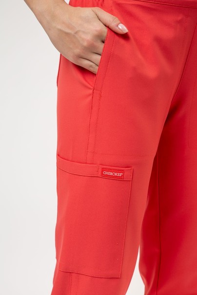 Dámska lekárska súprava Cherokee Ultra (blúza V-neck, nohavice Jogger) koralová-6