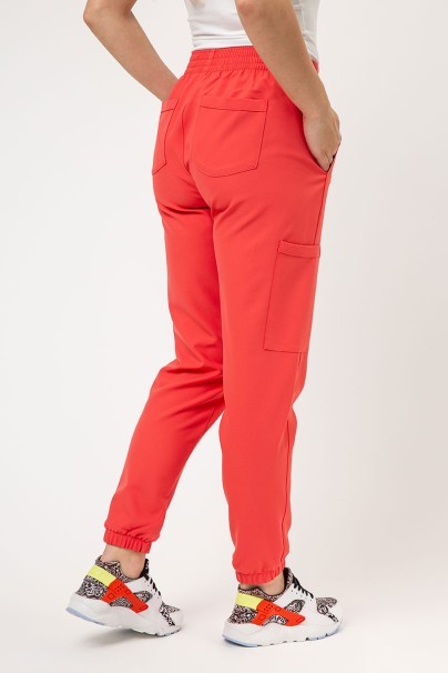 Dámska lekárska súprava Cherokee Ultra (blúza V-neck, nohavice Jogger) koralová-9