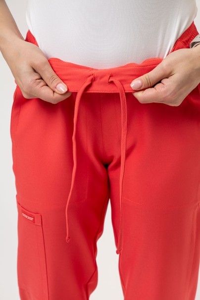 Dámska lekárska súprava Cherokee Ultra (blúza V-neck, nohavice Jogger) koralová-11