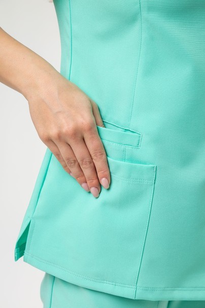 Lekárska súprava Maevn Momentum (blúzka Double V-neck, nohavice 6-pocket) mätová-4
