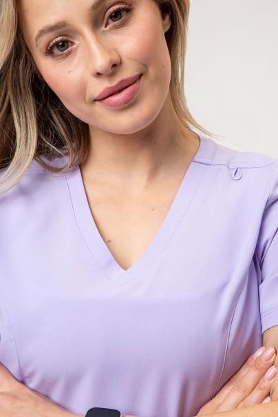 Lekárska súprava Maevn Momentum (blúzka Double V-neck, nohavice 6-pocket) levanduľová-3