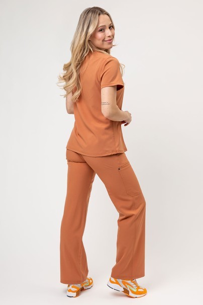 Dámske lekárske nohavice Dickies EDS NXT Wide Leg hnedé-4