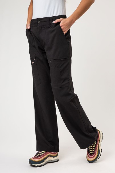 Dámska lekárska súprava Dickies EDS NXT (blúza Round Neck, nohavice Wide Leg) čierna-7