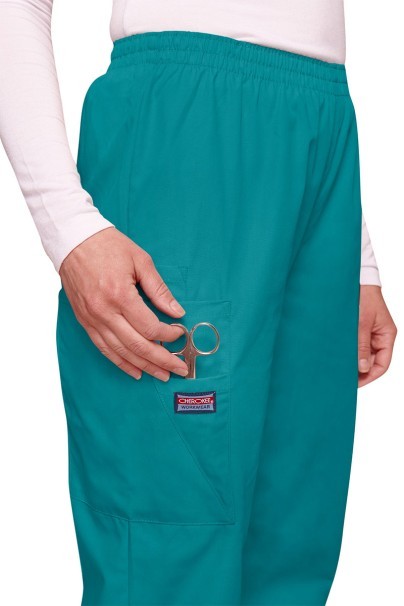 Lekárska dámska súprava Cherokee Originals (blúzka V-neck, nohavice N.Rise) morsky modrá-6