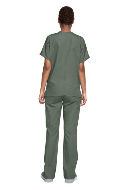 Lekárska dámska súprava Cherokee Originals (blúzka V-neck, nohavice N.Rise) olivková-1