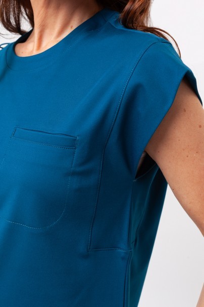 Dámska lekárska halena Cherokee Achieve karaibsky modrá-4