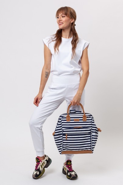 Dámske lekárske nohavice Cherokee Achieve Jogger biele-8