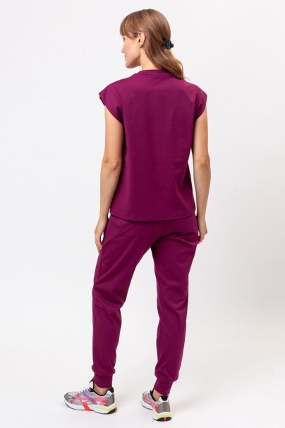 Dámske lekárske nohavice Cherokee Achieve Jogger čerešňovo červené-2