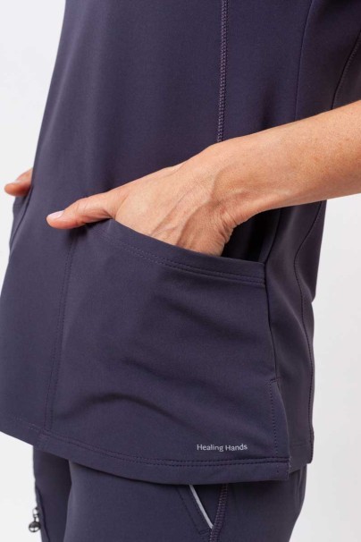 Dámska lekárska blúzka Healing Hands Sonia šedá-7