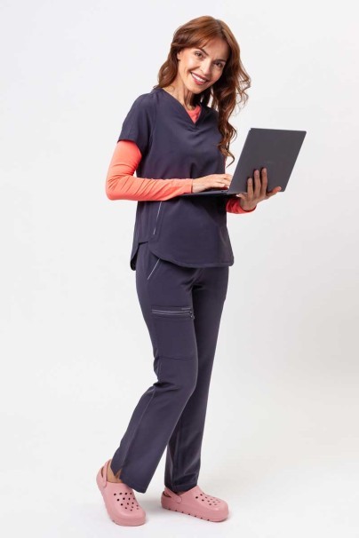 Dámska lekárska súprava Healing Hands (blúza Skyler, nohavice Nisha) šedá-2