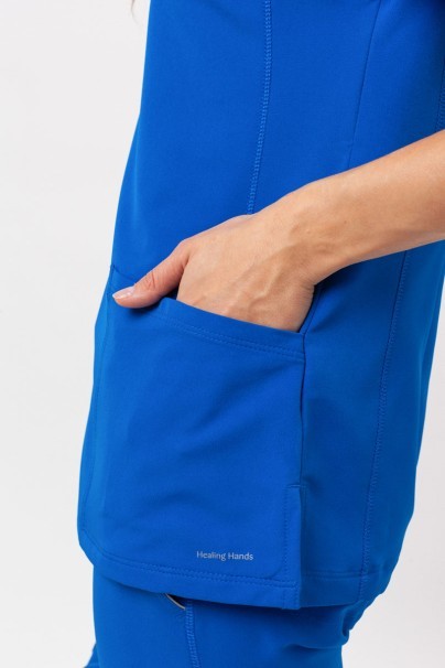 Dámska lekárska blúzka Healing Hands Sonia kráľovsky modrá-7