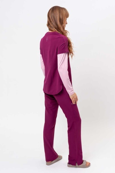 Dámske lekárske nohavice Healing Hands Nisha čerešňovo červené-11